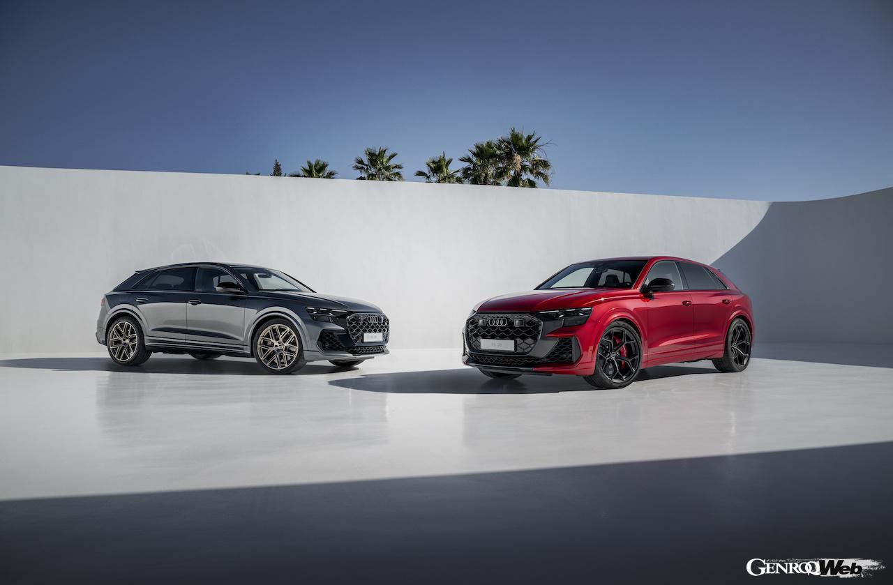 大幅な改良を実施した「アウディ RS Q8」と「アウディ RS Q8 パフォーマンス」。