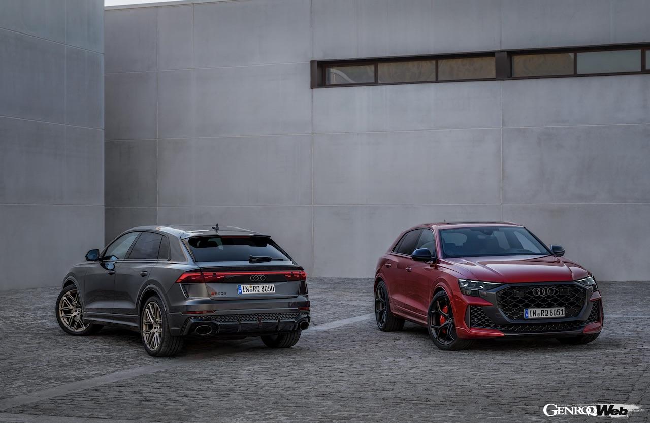 大幅な改良を実施した「アウディ RS Q8」と「アウディ RS Q8 パフォーマンス」。