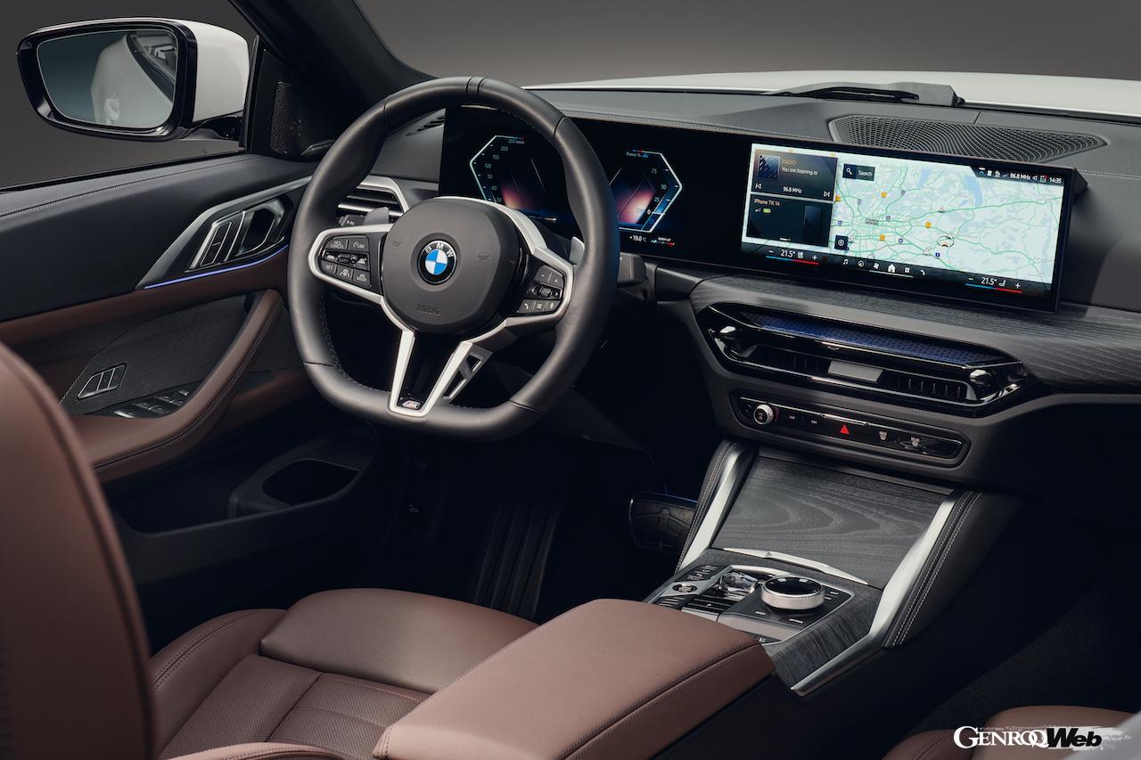 「BMW 4シリーズ カブリオレ」改良新型のインテリア。