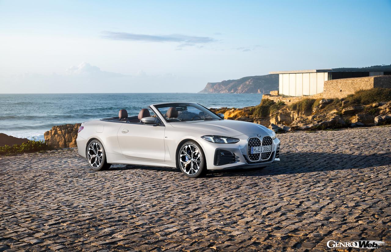 「BMW 4シリーズ カブリオレ」改良新型のエクステリア。