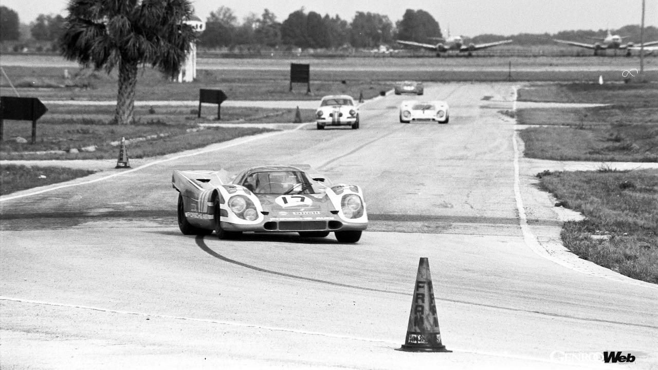 1970年のセブリング12時間レース、ポルシェ 917 KHで参戦したリンス。