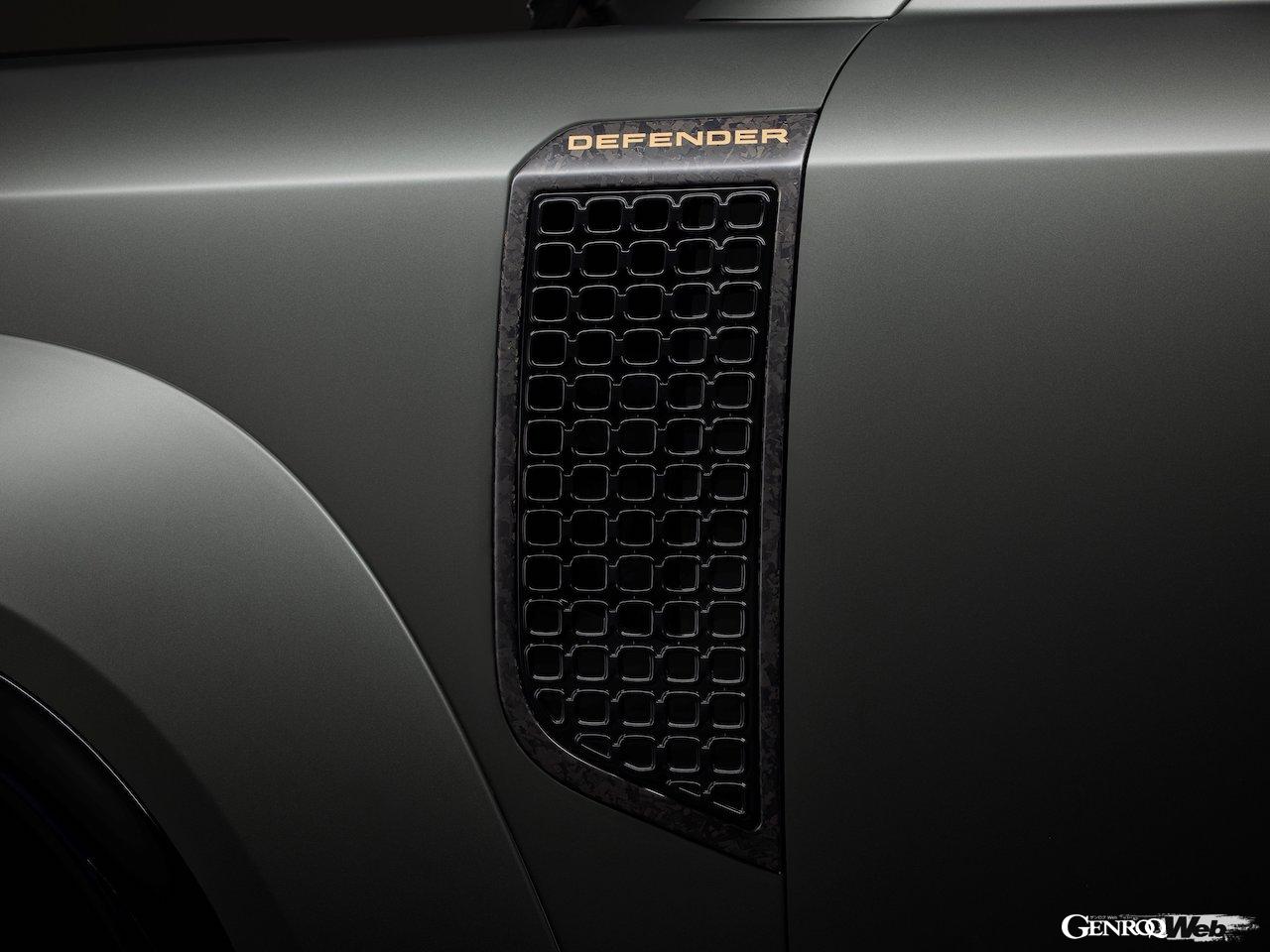 ハイパフォーマンスフラッグシップ「ディフェンダー オクタ」のディテール。