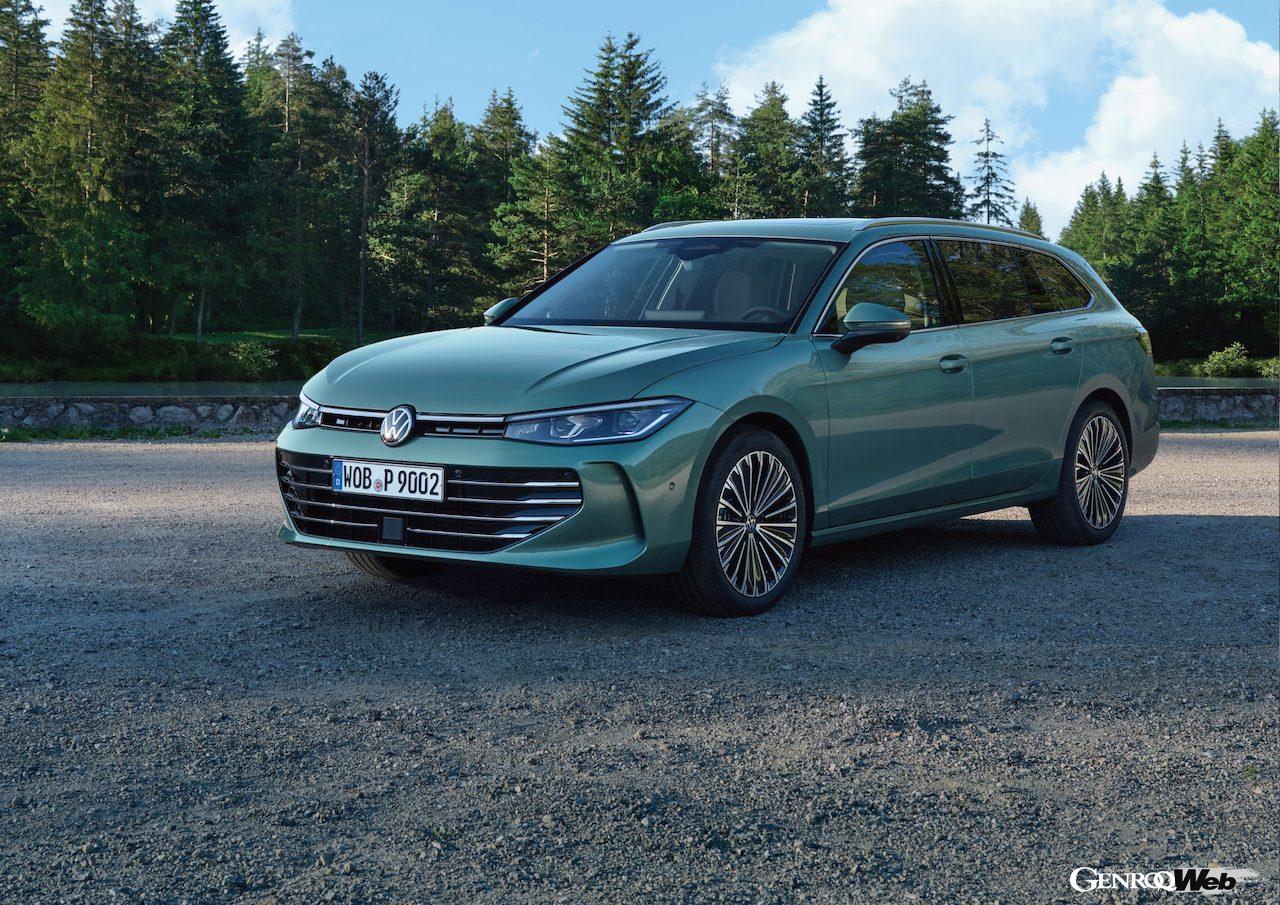 新型「フォルクスワーゲン パサート」のエクステリア。