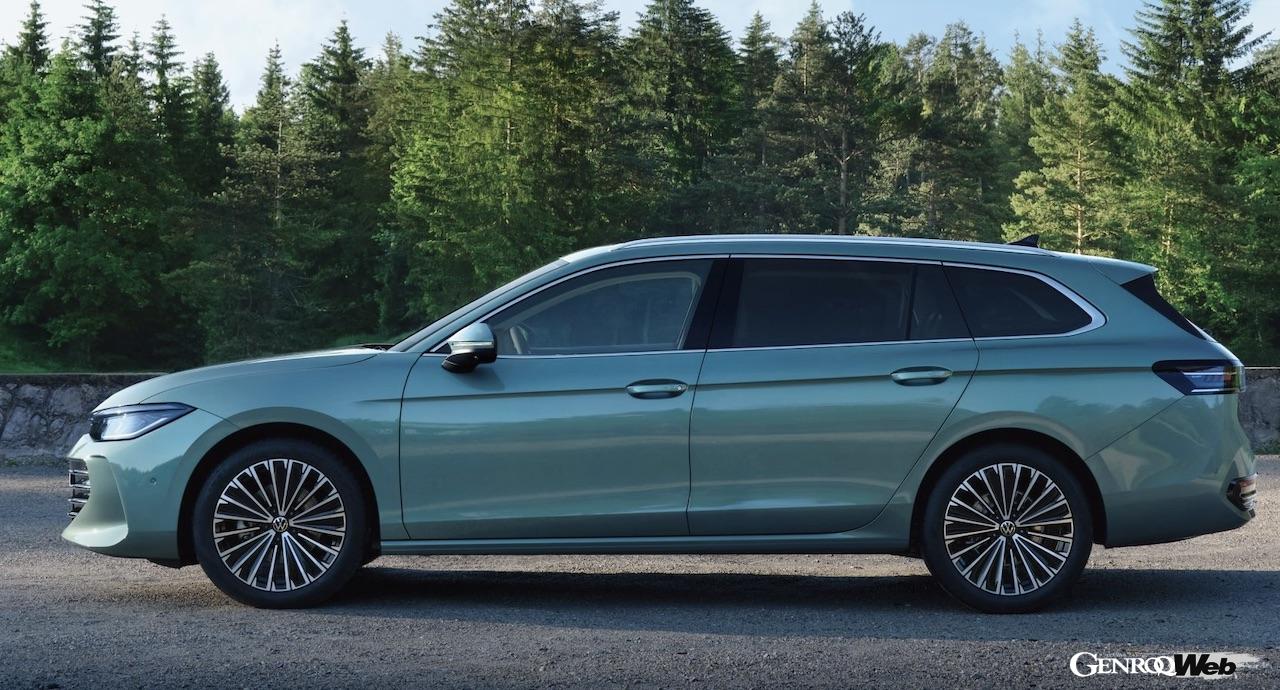 新型「フォルクスワーゲン パサート」のエクステリア。