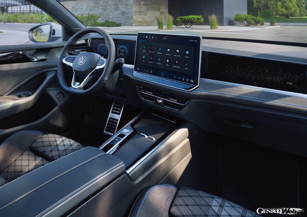 新型「フォルクスワーゲン パサート」のインテリア。