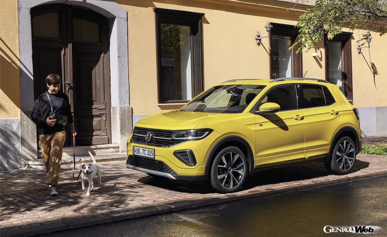 「フォルクスワーゲン T-Cross」改良新型のエクステリア。