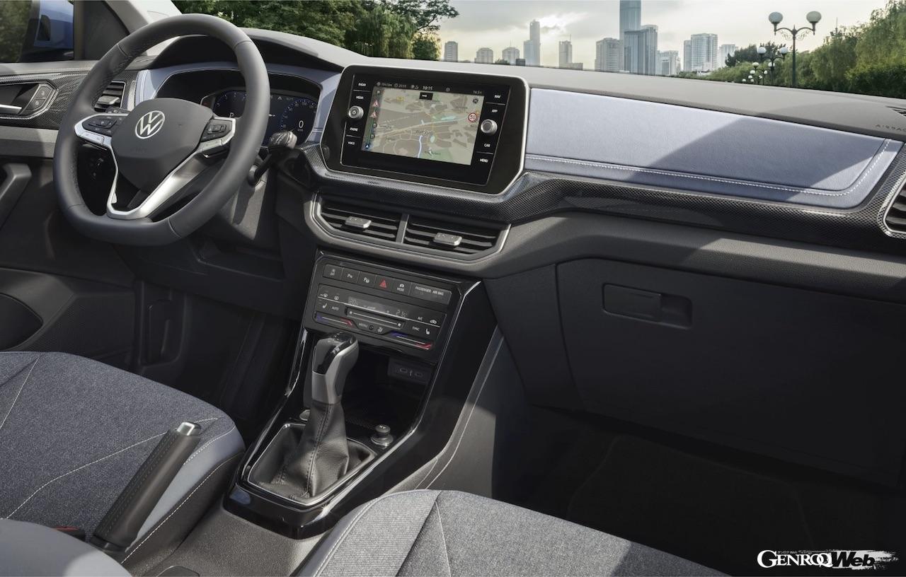 「フォルクスワーゲン T-Cross」改良新型のインテリア。