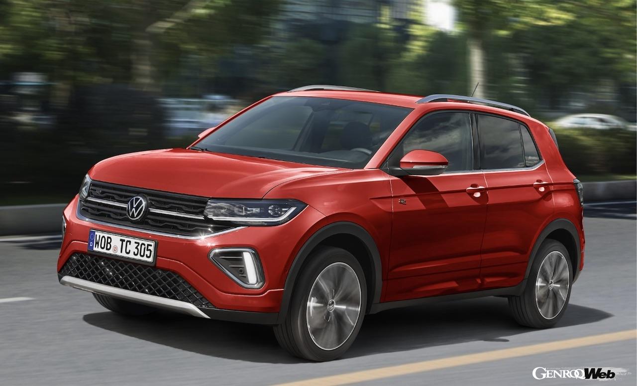 「フォルクスワーゲン T-Cross」改良新型のエクステリア。