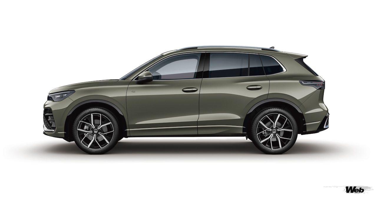 新型「フォルクスワーゲン ティグアン」のボディカラー「シプレッシーノグリーンメタリック」。