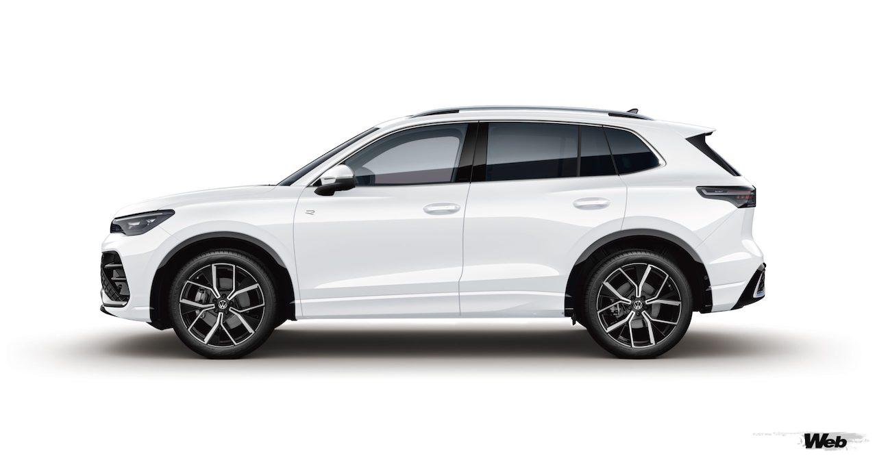 新型「フォルクスワーゲン ティグアン」のボディカラー「ピュアホワイト」。