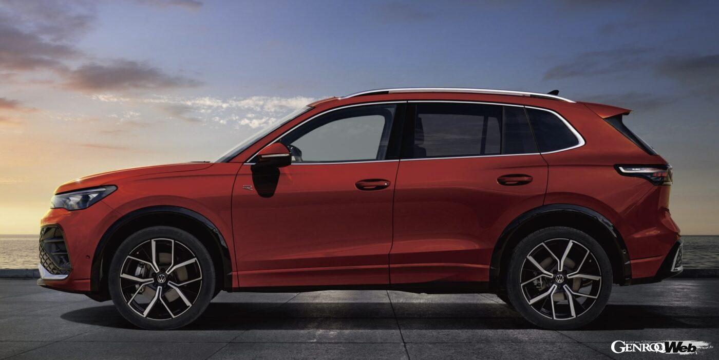 新型「フォルクスワーゲン ティグアン」のエクステリア。