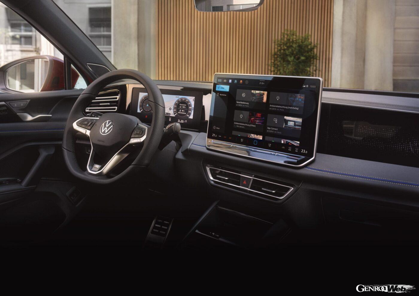 新型「フォルクスワーゲン ティグアン」のインテリア。