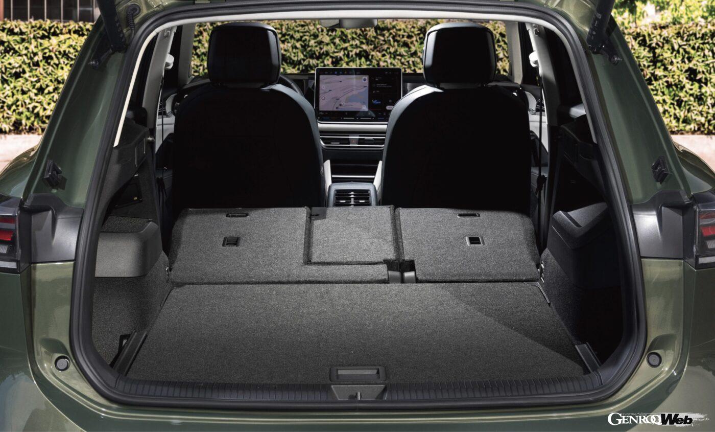 新型「フォルクスワーゲン ティグアン」のラゲッジルーム。