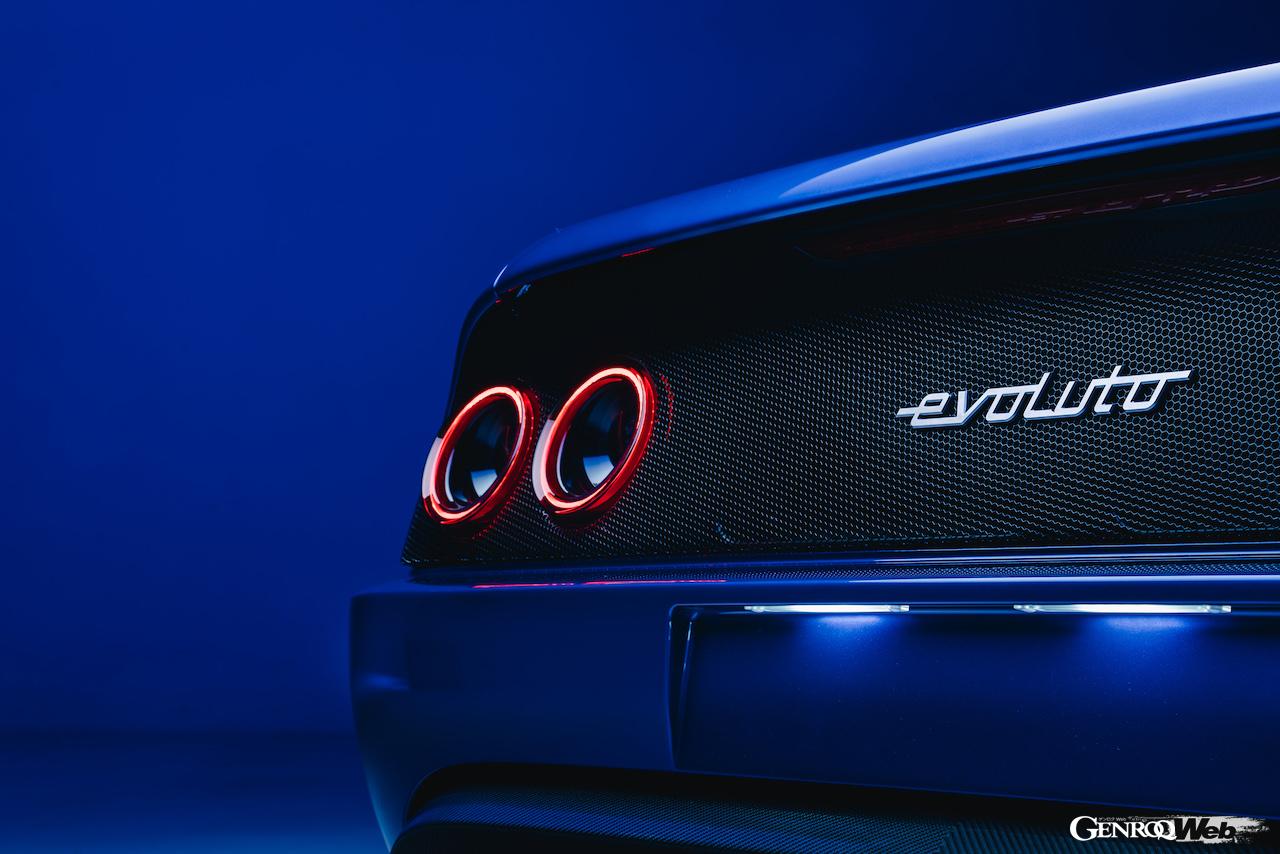 英国のエヴォルート・アウトモビリが手がけたレストモッド「355 by エヴォルート」のエクステリア。