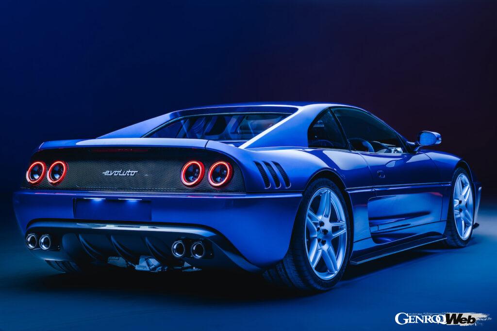 英国のエヴォルート・アウトモビリが手がけたレストモッド「355 by エヴォルート」のエクステリア。