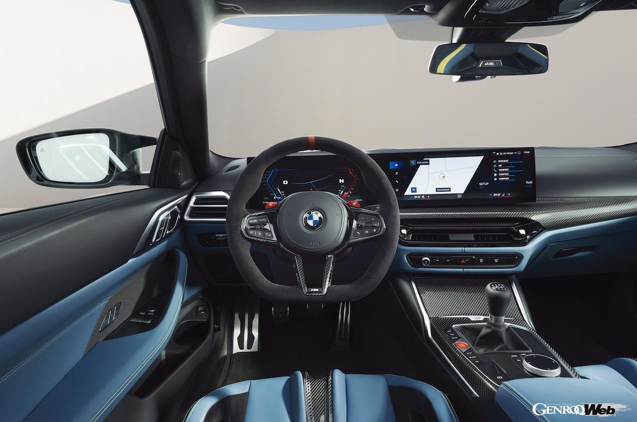 日本導入が開始された「BMW M4 クーペ」改良新型のインテリア。