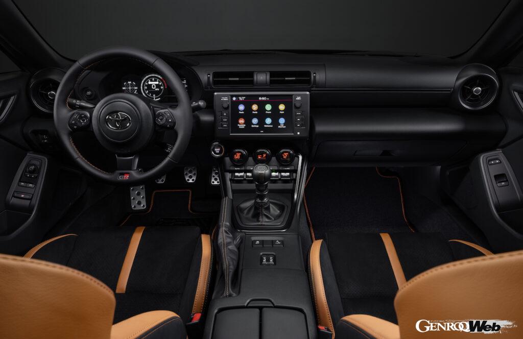 北米に導入される特別仕様車「GR86 ハコネ スペシャル エディション」のインテリア。