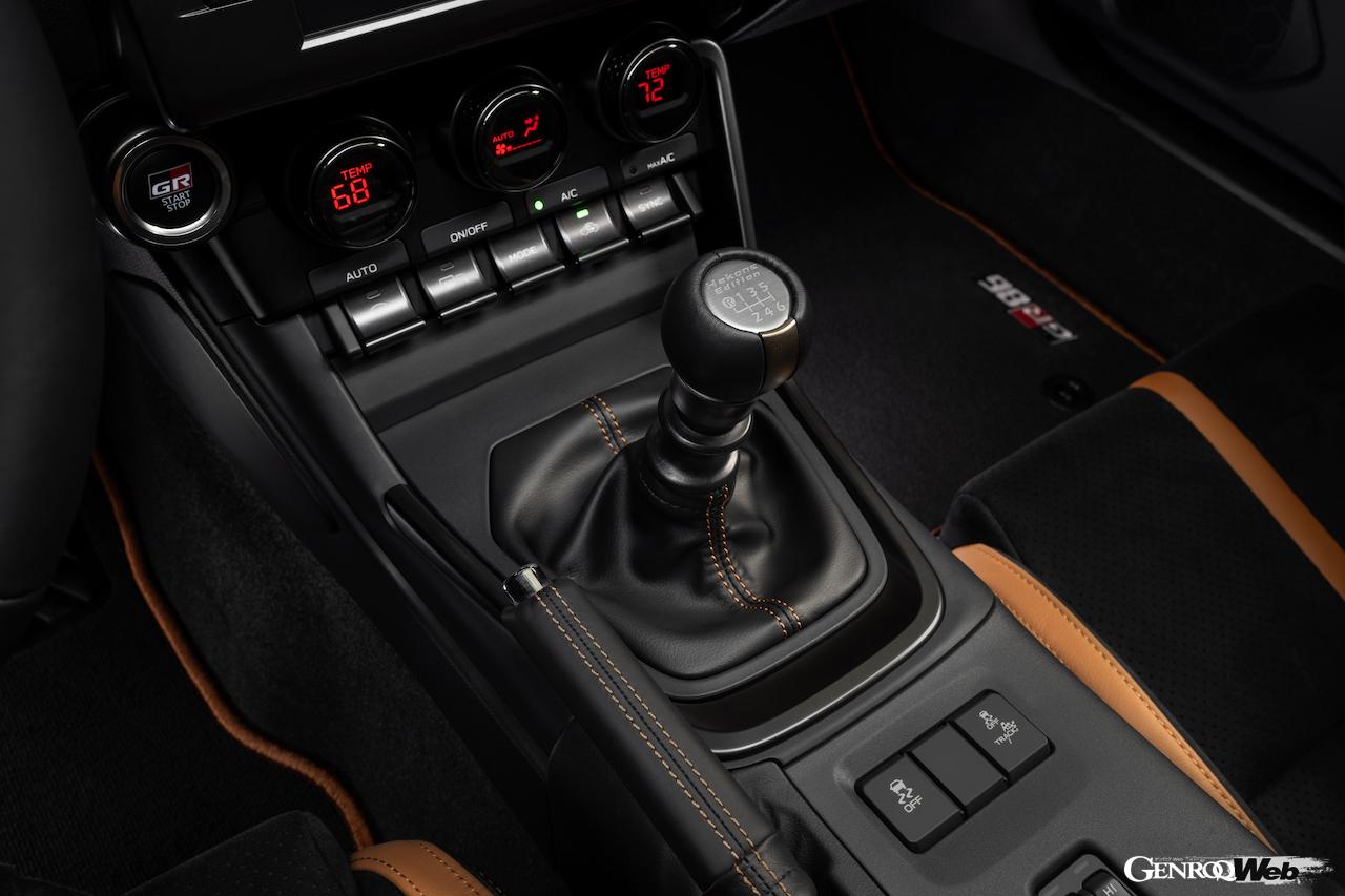北米に導入される特別仕様車「GR86 ハコネ スペシャル エディション」のインテリア。