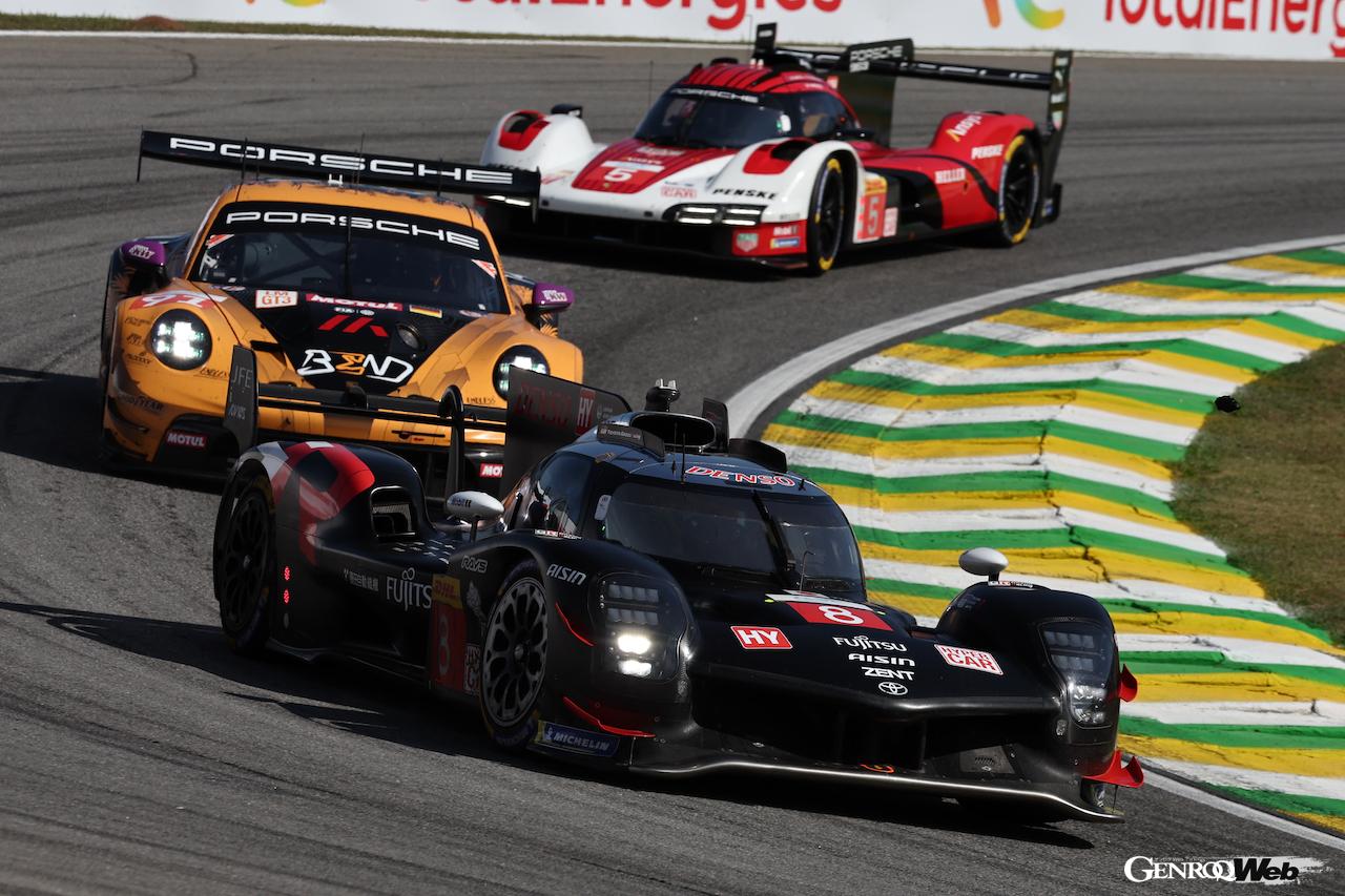 第5戦サンパウロ6時間レースを制したトヨタ GR010 ハイブリッド 8号車。