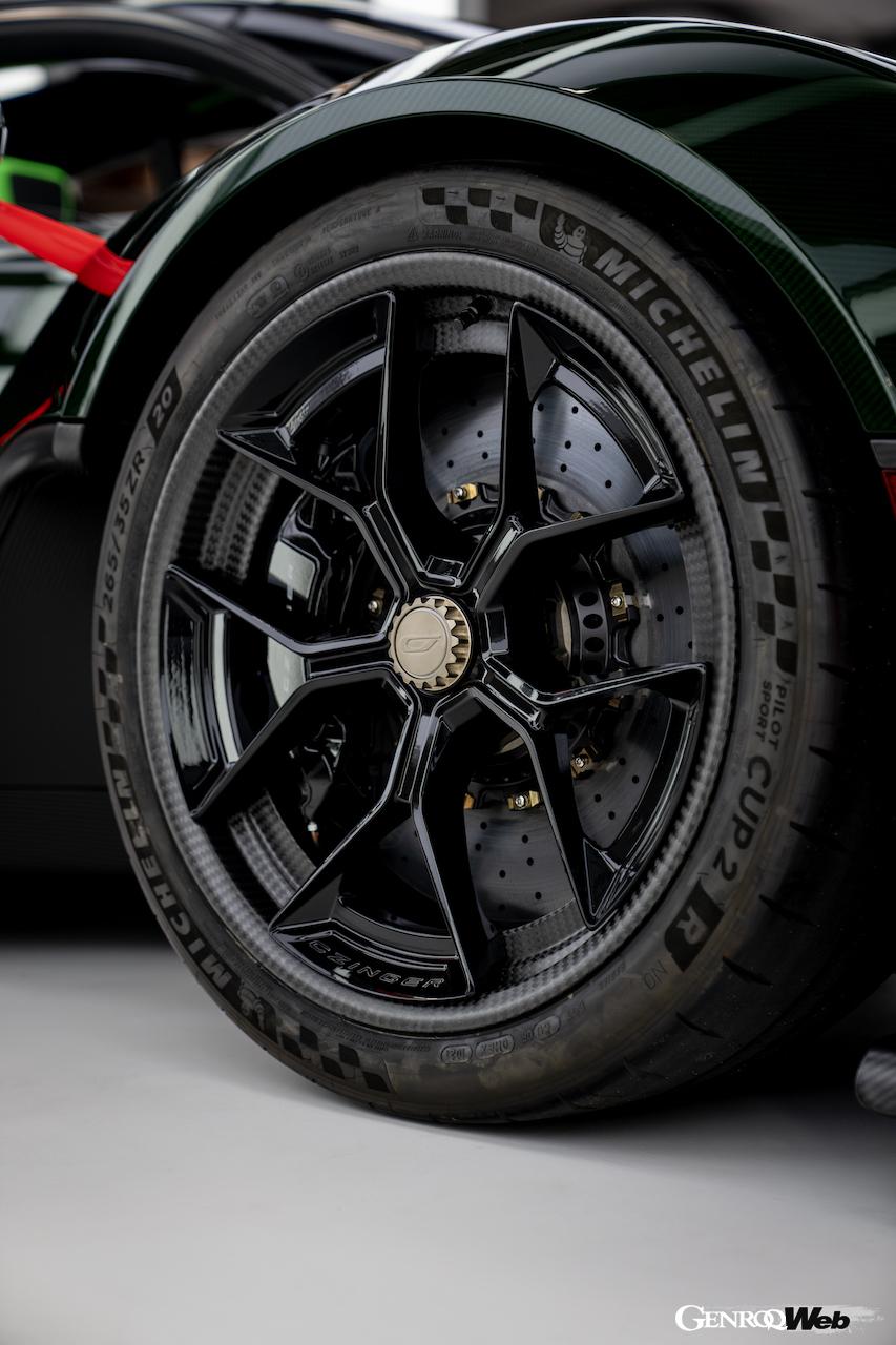 グッドウッドのヒルクライムステージで市販車最速となる「48秒82」をマークした、ジンガー 21C。