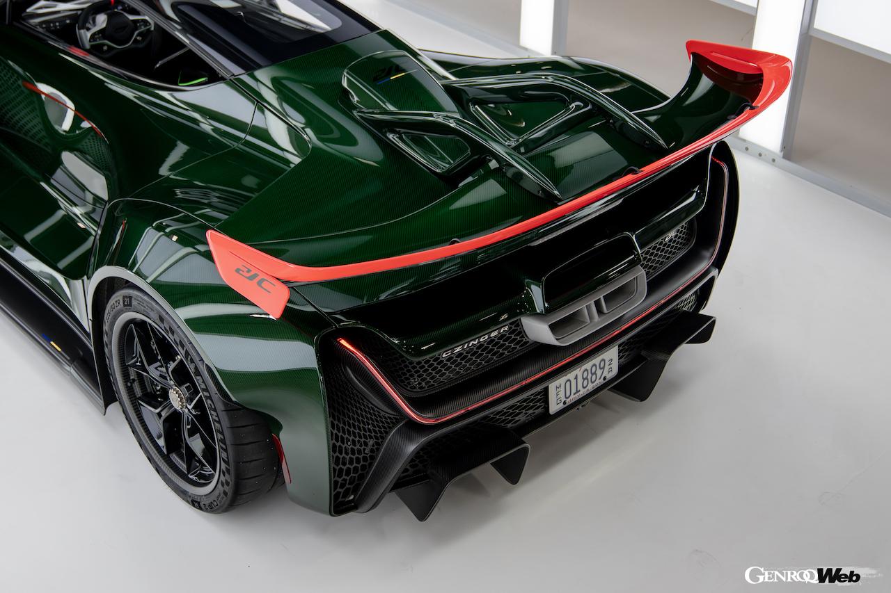 グッドウッドのヒルクライムステージで市販車最速となる「48秒82」をマークした、ジンガー 21C。