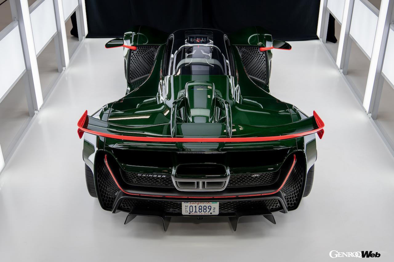 グッドウッドのヒルクライムステージで市販車最速となる「48秒82」をマークした、ジンガー 21C。