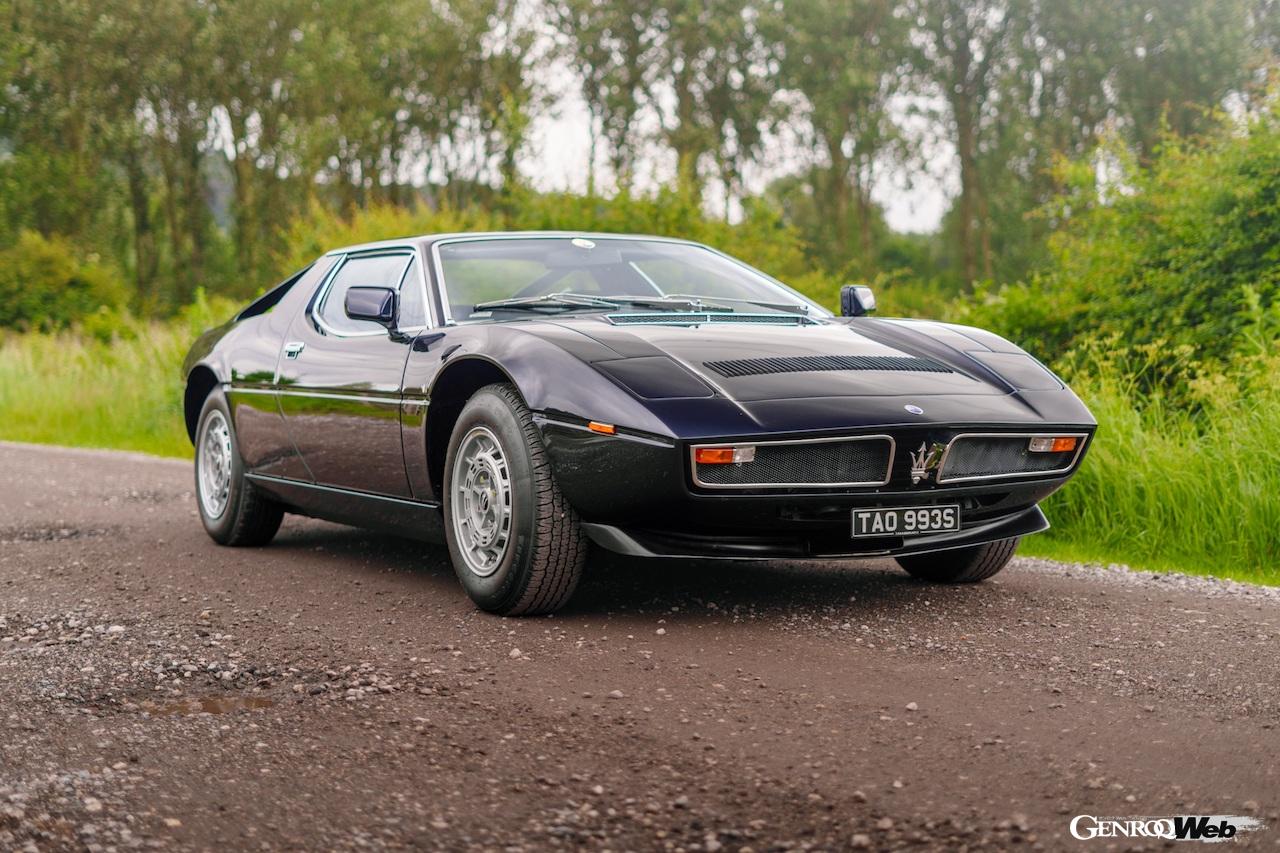 オールトンパーク・ゴールド・カップ・セールに出品される、1978年型「マセラティ メラクSS」。