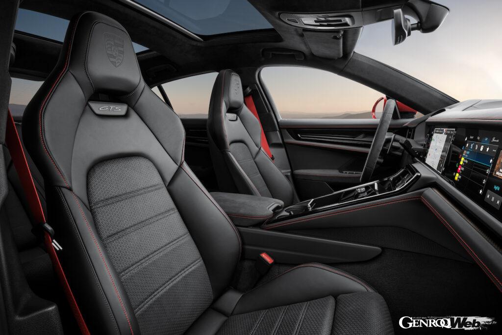 ICEパフォーマンスモデル「ポルシェ パナメーラ GTS」のインテリア。