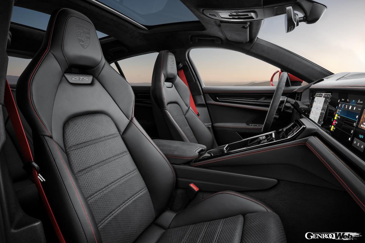 ICEパフォーマンスモデル「ポルシェ パナメーラ GTS」のインテリア。