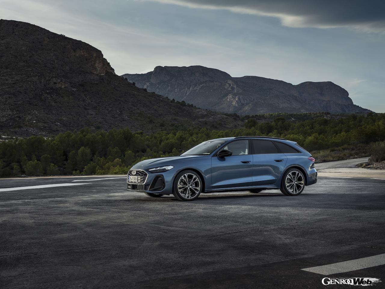 新型「アウディ A5 アバント」のエクステリア。