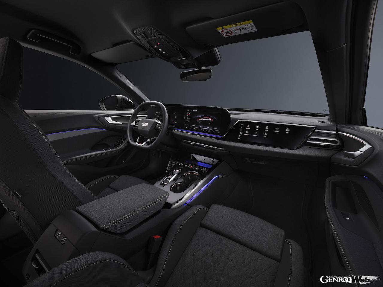 新型「アウディ A5 セダン」のインテリア。