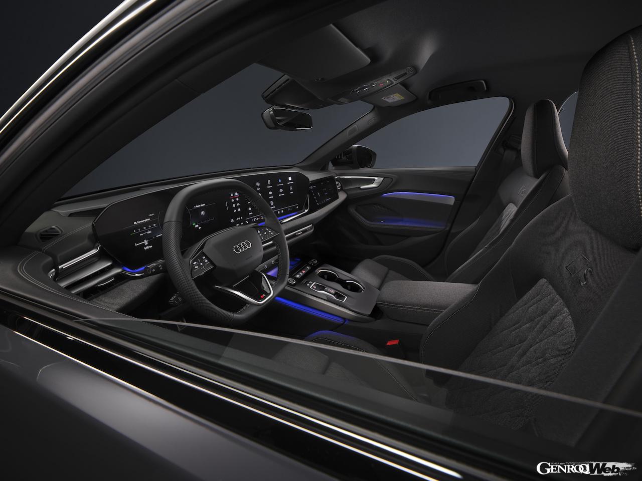 新型「アウディ A5 セダン」のインテリア。