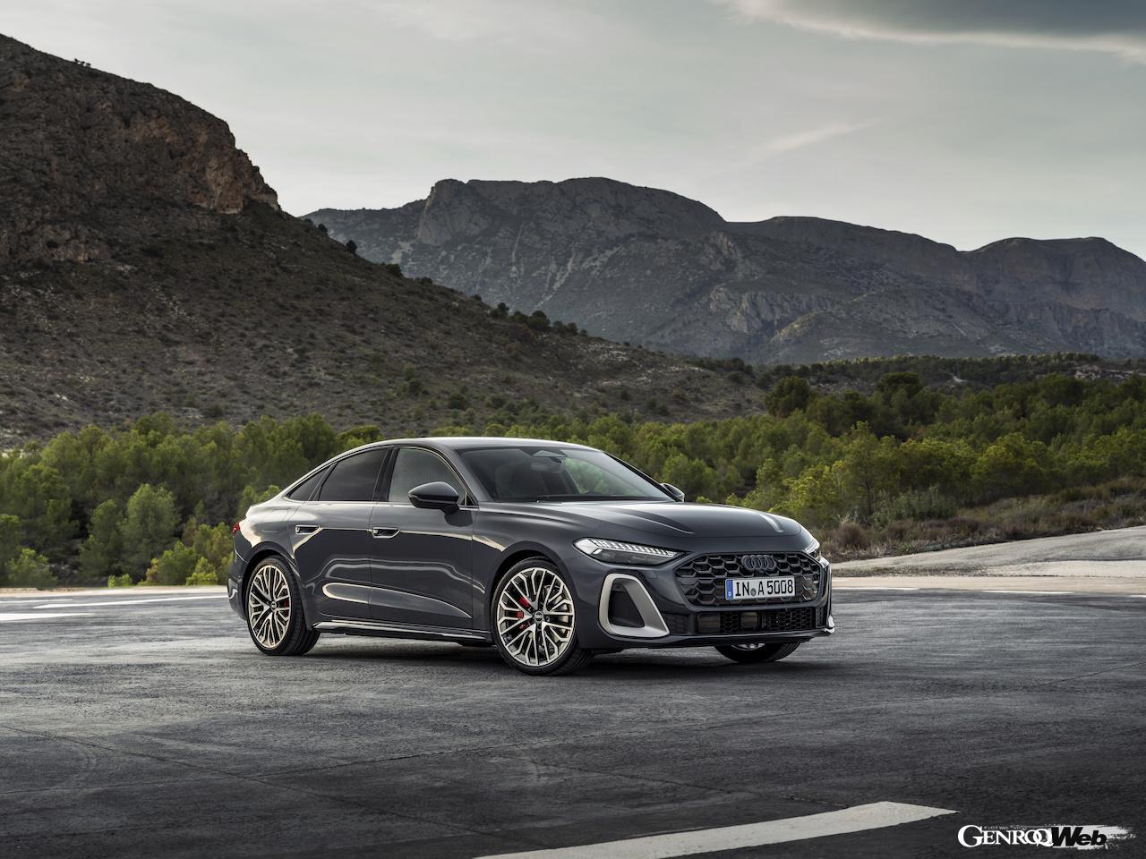 新型「アウディ A5 セダン」のエクステリア。