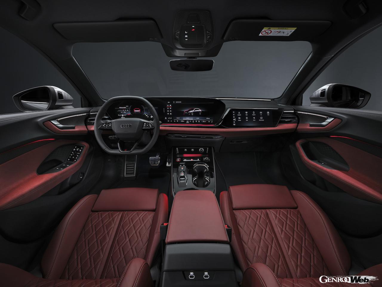 新型「アウディ S5 アバント」のインテリア。