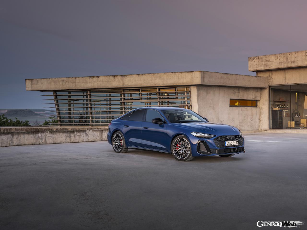 新型「アウディ S5 セダン」のエクステリア。