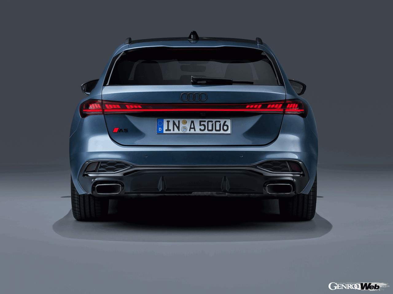 新型「アウディ A5 アバント」のエクステリア。