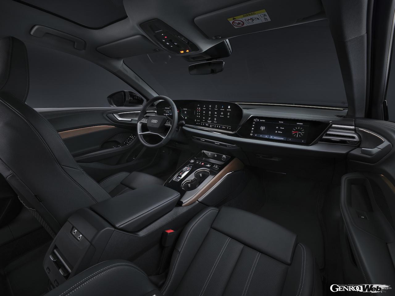 新型「アウディ A5 アバント」のインテリア。