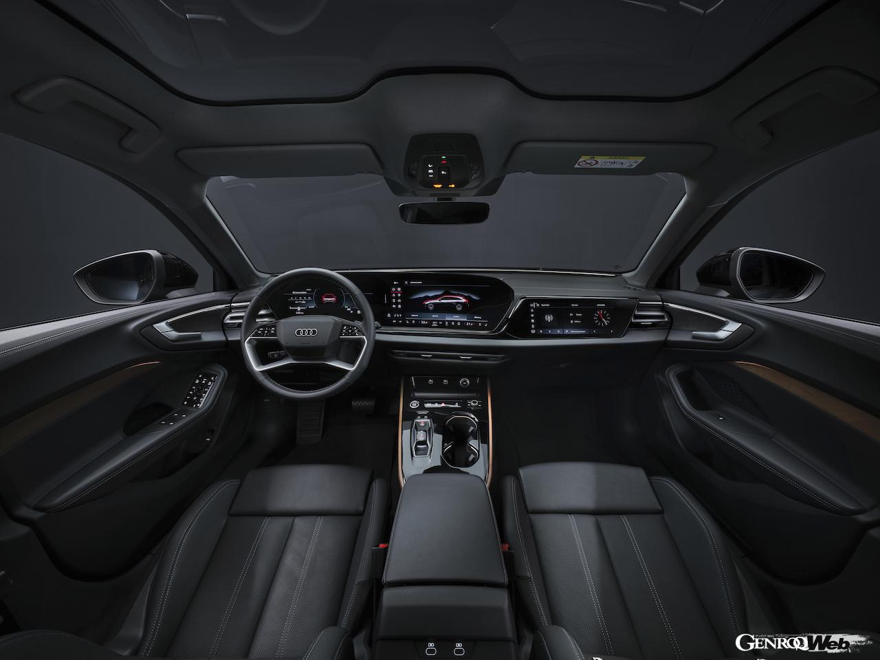 新型「アウディ A5 アバント」のインテリア。