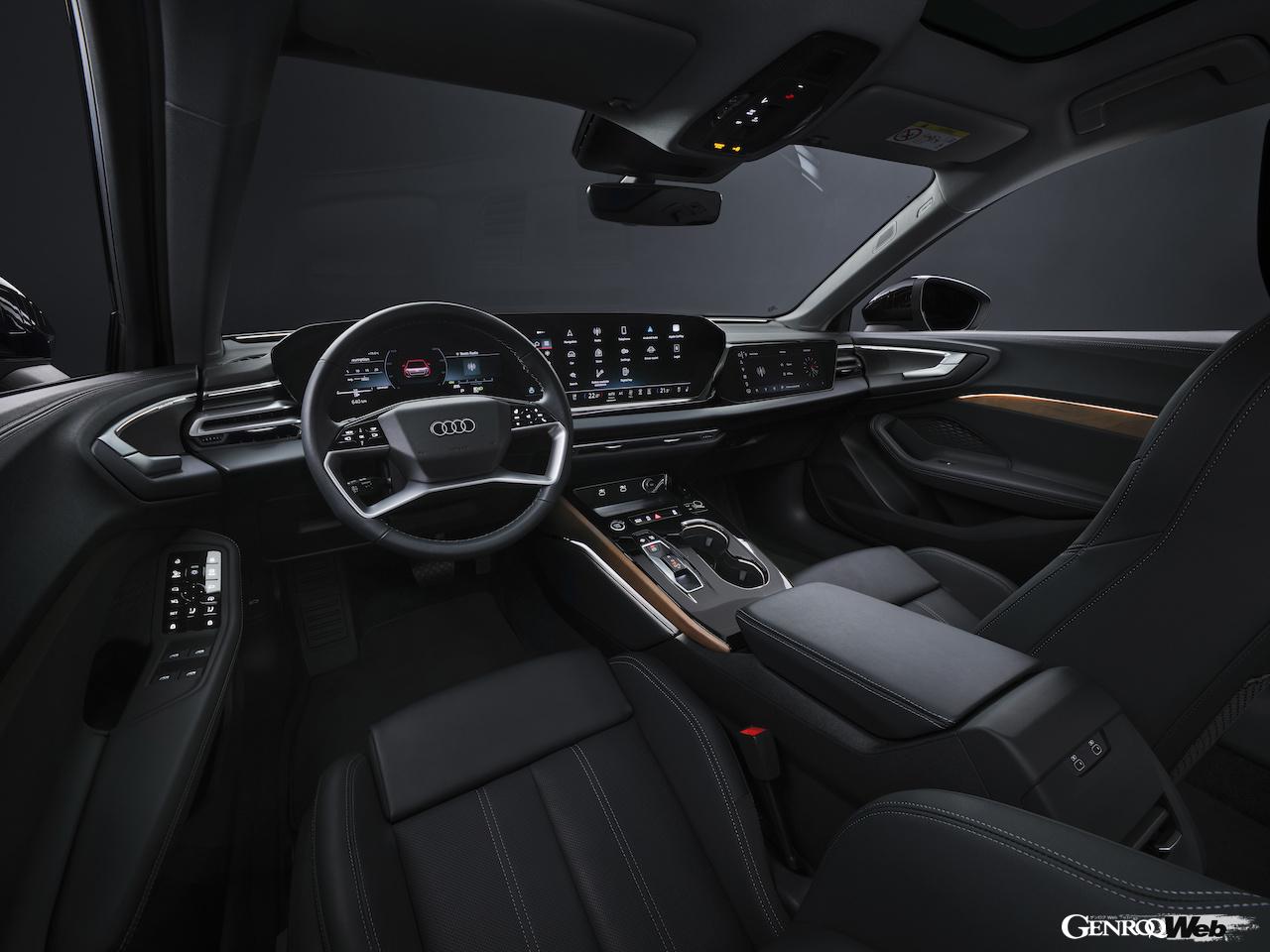新型「アウディ A5 アバント」のインテリア。