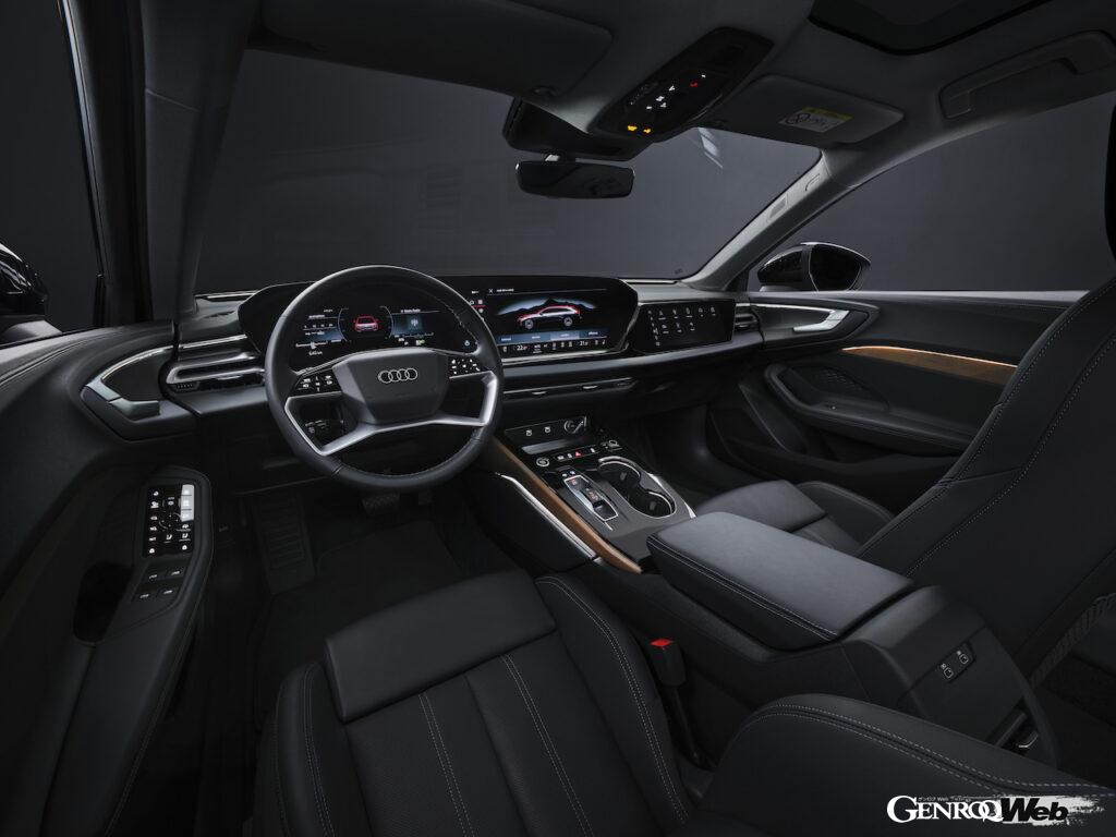 新型「アウディ A5 アバント」のインテリア。