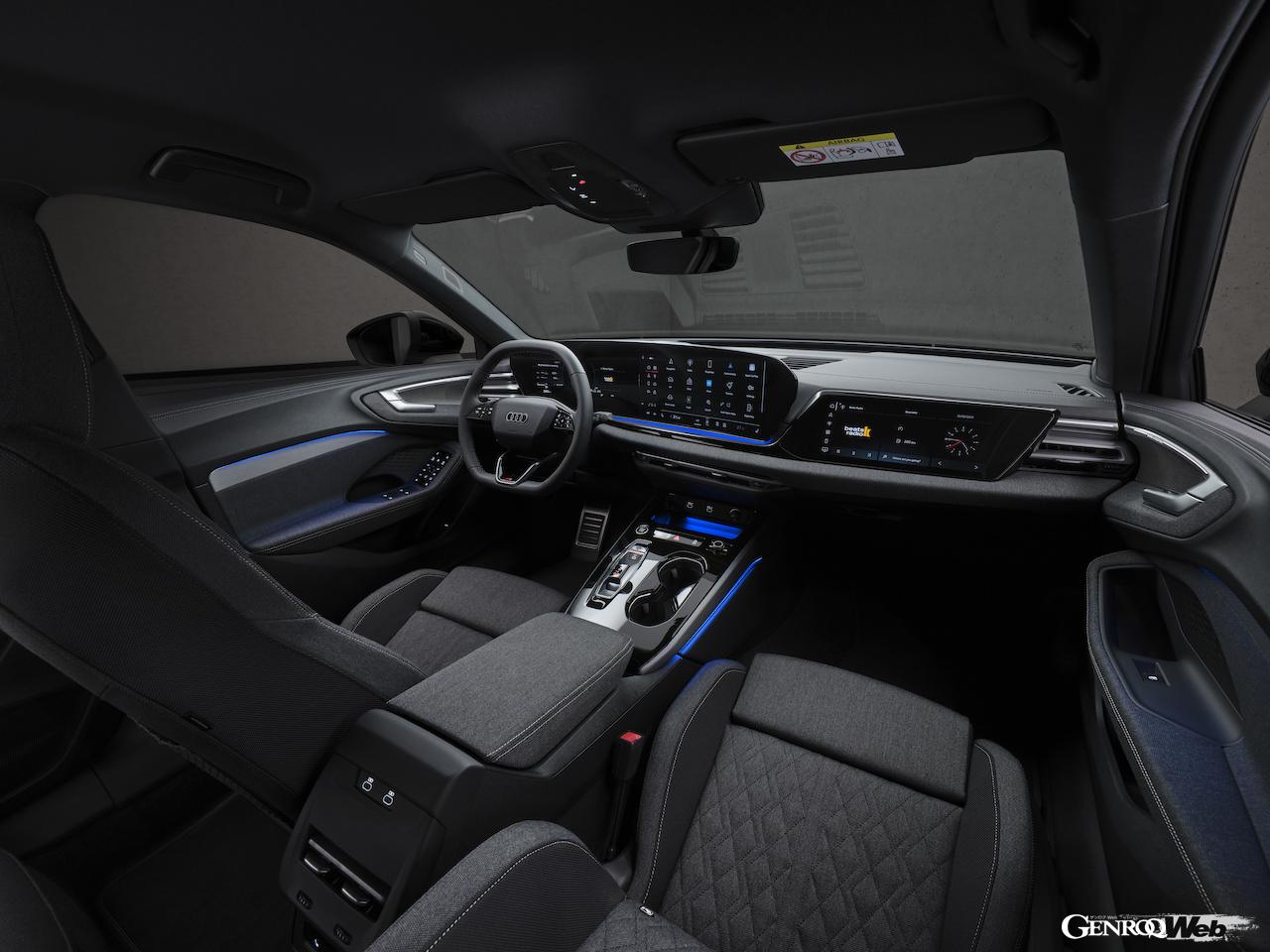 新型「アウディ A5 セダン」のインテリア。