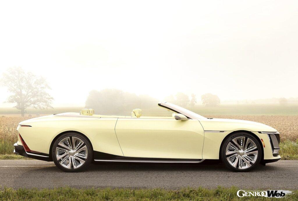 フル電動デザインコンセプト「キャデラック ソレイユ」のエレガントなエクステリア。