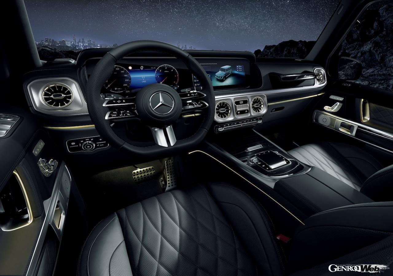 「メルセデス・ベンツ G 450 d ローンチエディション」のインテリア。