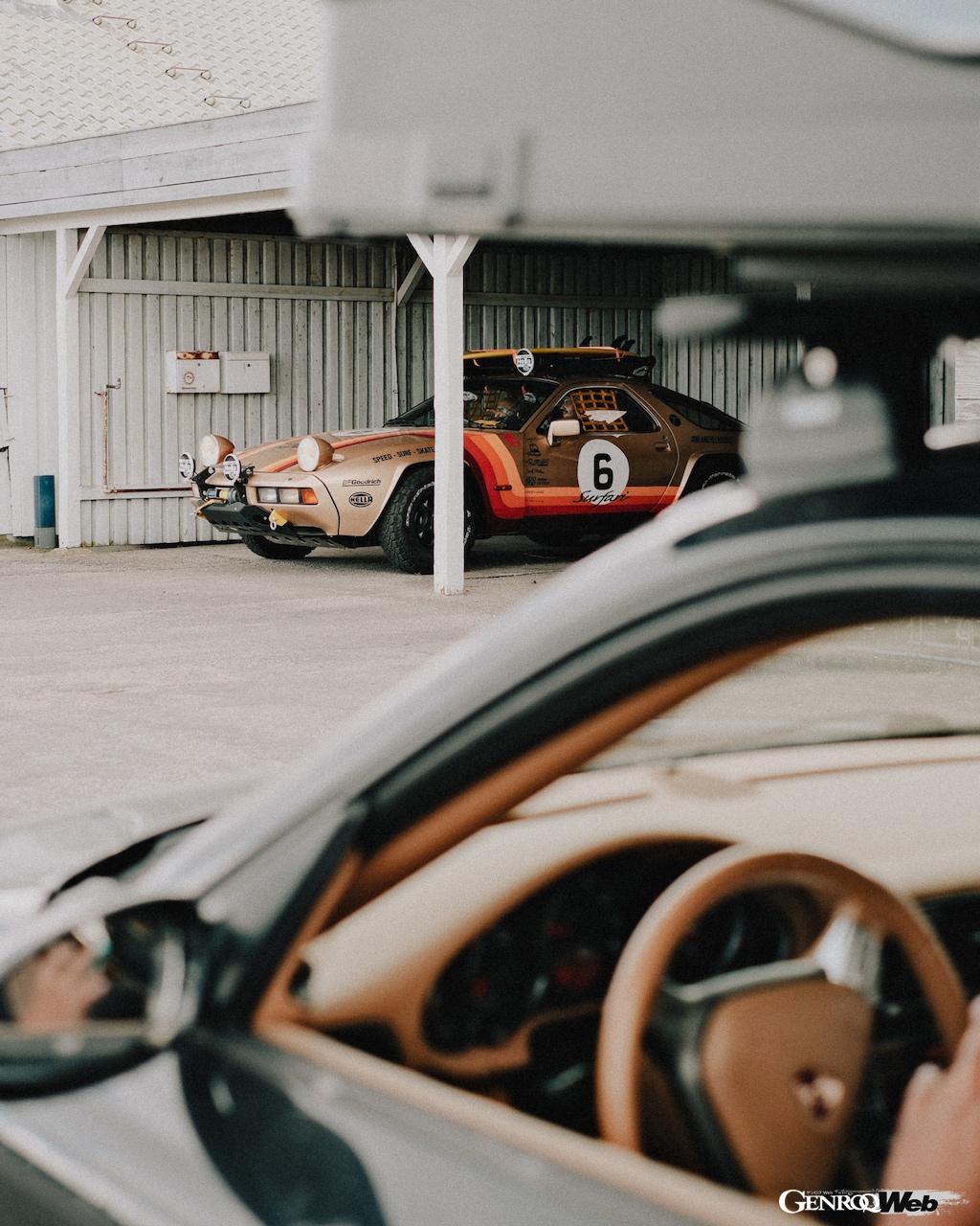 サーフィンとラリーを融合した「ポルシェ 928 サーファリ」。