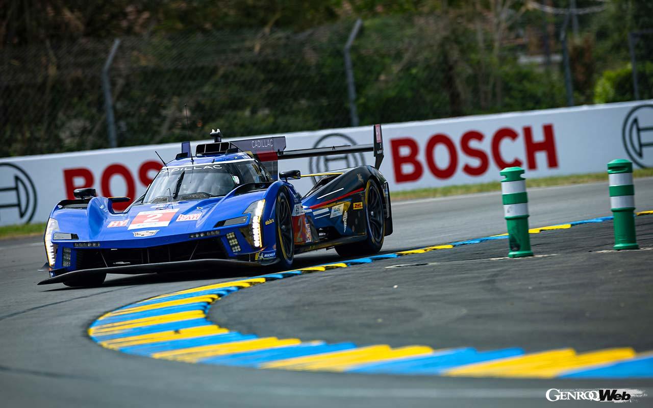 昨年も3位に入るなどル・マン24時間で健闘を見せるキャデラックVシリーズ.Rの2号車。一時トップを走るなど今回も輝きを見せた。