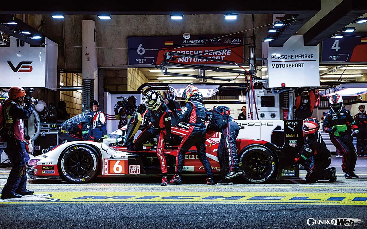 予選でポールポジションを獲得したポルシェ963の6号車。終盤まで優勝争いに絡んだが、一歩及ばなかった。