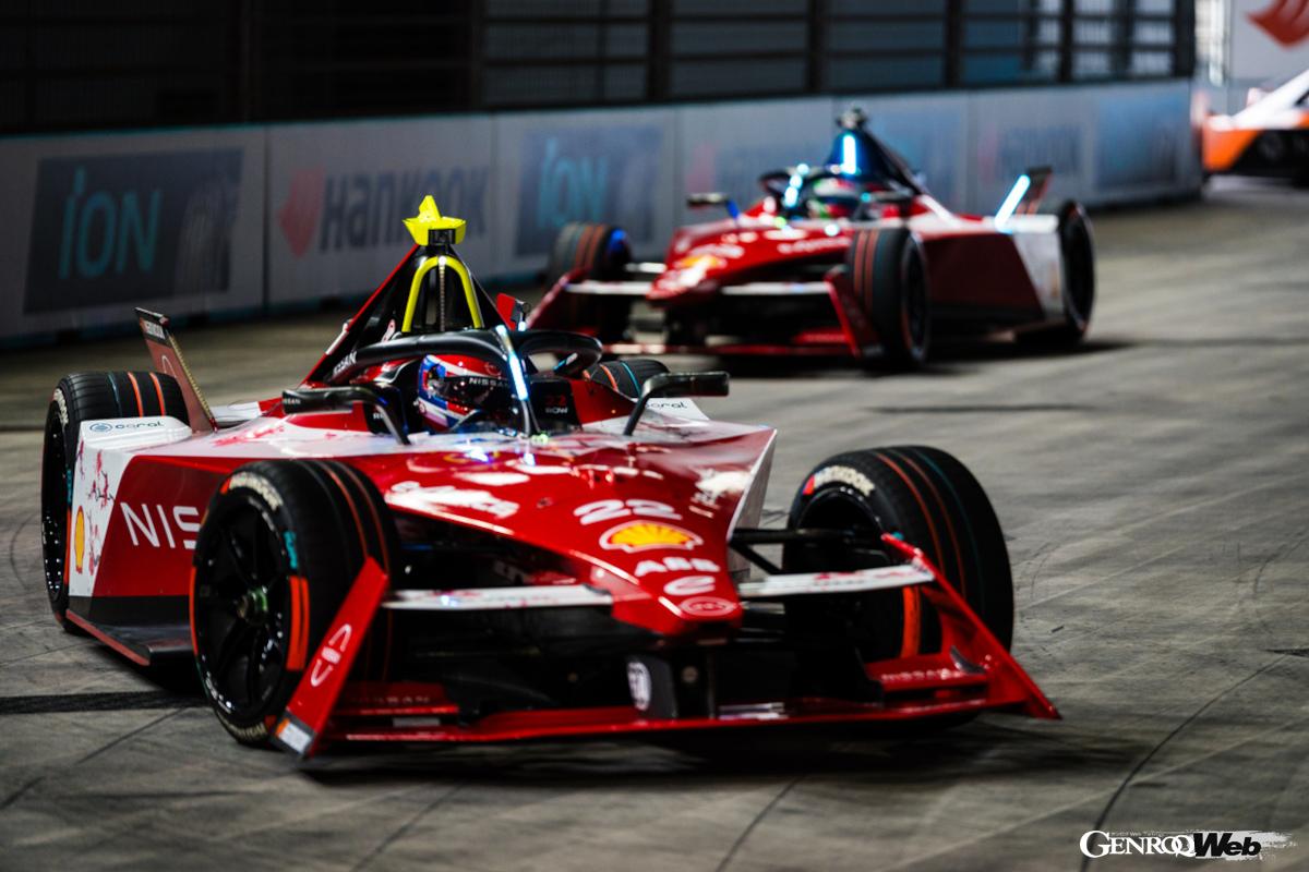 今季2勝目を挙げた日産のオリバー・ローランド。