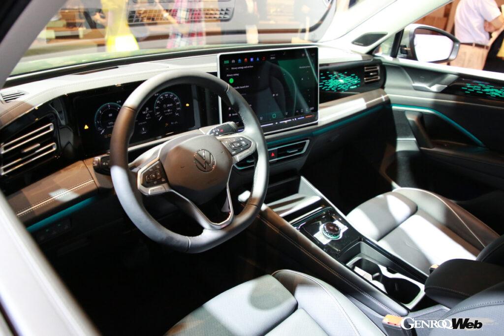 新型「フォルクスワーゲン ティグアン」のインテリア。