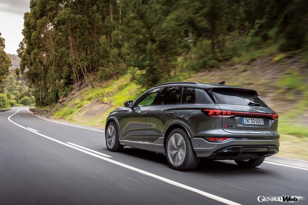 アウディとポルシェが共同開発したBEV専用プラットフォーム「PPE」を採用したQ6 e-tron。Q4とQ8の間を埋めるアウディにとって重要なモデルとなる電動SUVだ。最新テクノロジーが満載されたQ6 e-tronとはいかなるSUVなのか？ スポーツモデルとなるSQ6 e-tronをメインに、その驚くべき性能をお伝えしよう。