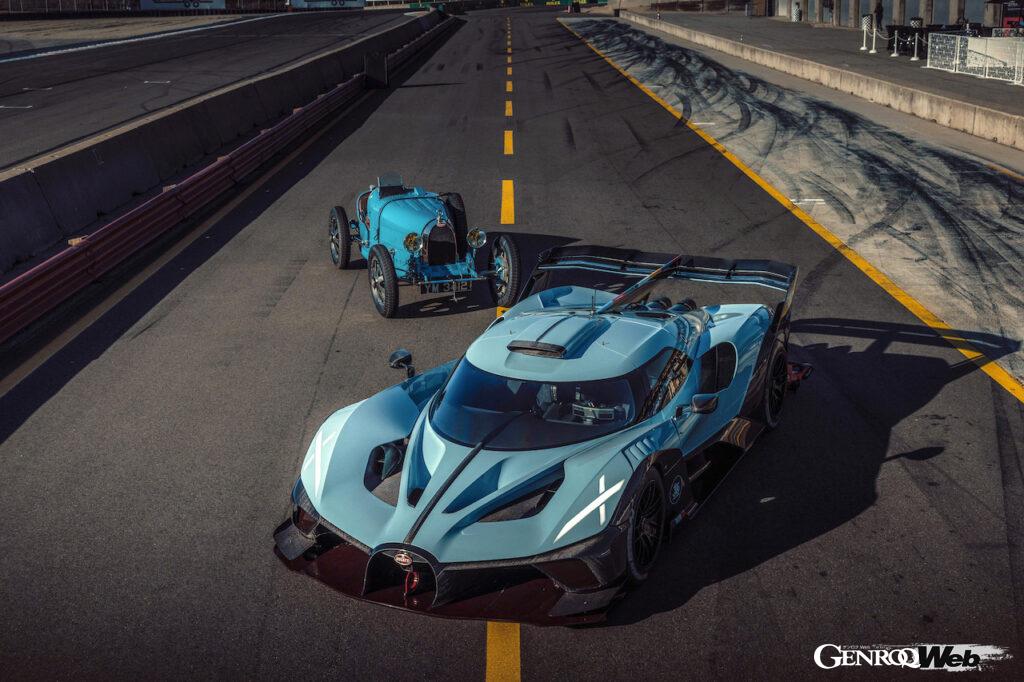 ザ・クエイルに先立って、ラグナセカ・サーキットにおいて初お披露目された、タイプ 35誕生100周年記念モデル「ボリード 100th アニバーサリー エディション」も展示された。